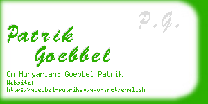 patrik goebbel business card
